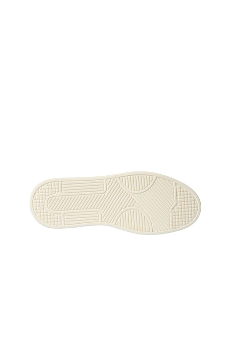 White Lace-Up Sneaker Leather Shoes
