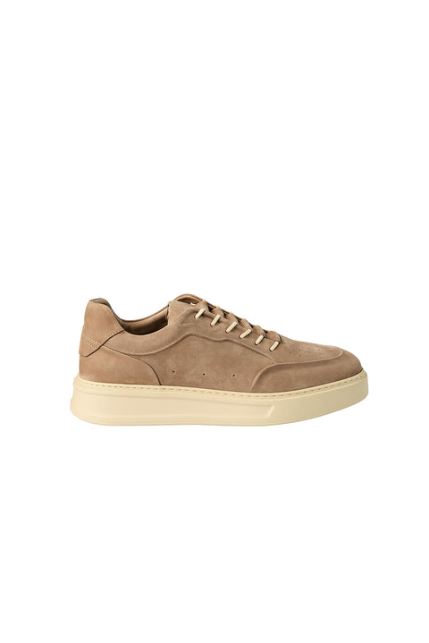 Medium Mink Lace-Up Sneaker Leather Shoes