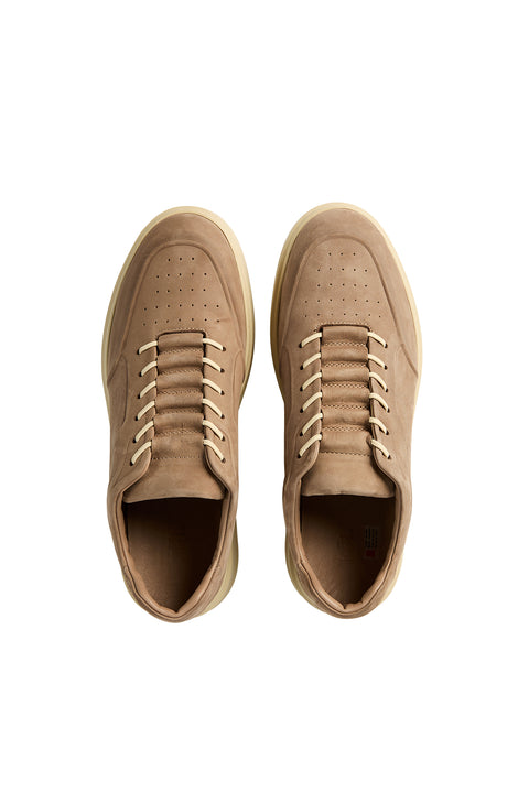 Medium Mink Lace-Up Sneaker Leather Shoes
