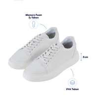 Beyaz Memory Foam EVA Taban Rahat Konforlu Günlük Spor Sneaker Ayakkabı