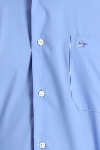 Aqua Mavisi Uzun Kol Non Iron Klasik Pamuklu Kolay Ütülenebilir Gömlek