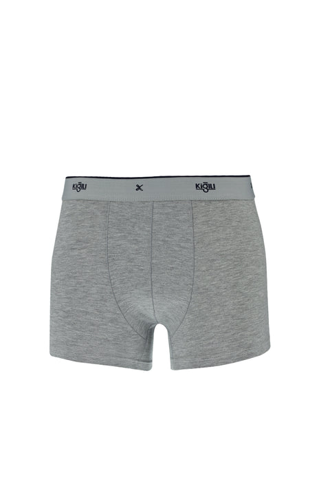 Medium Gray 2-Pack Cotton Supreme Boxer Set