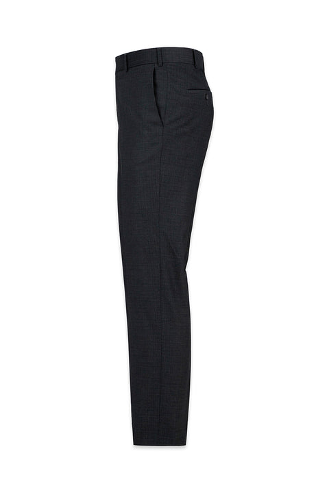 Koyu Füme 6 Drop Regular Fit Standart Kesim Sivri Yaka Çizgili Kruvaze Takım Elbise