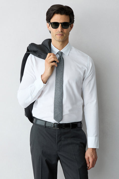 Dark Anthracite 4-Drop Relaxed Fit Notch Lapel Suit