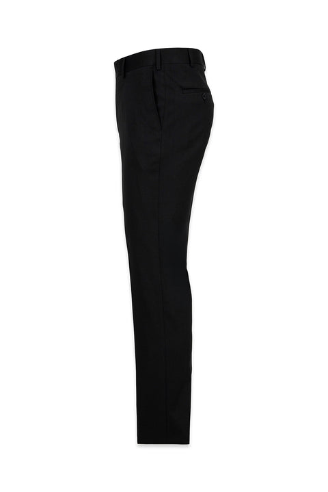 Siyah 7 Drop Slim Fit Dar Kesim Mono Yaka Likralı Takım Elbise
