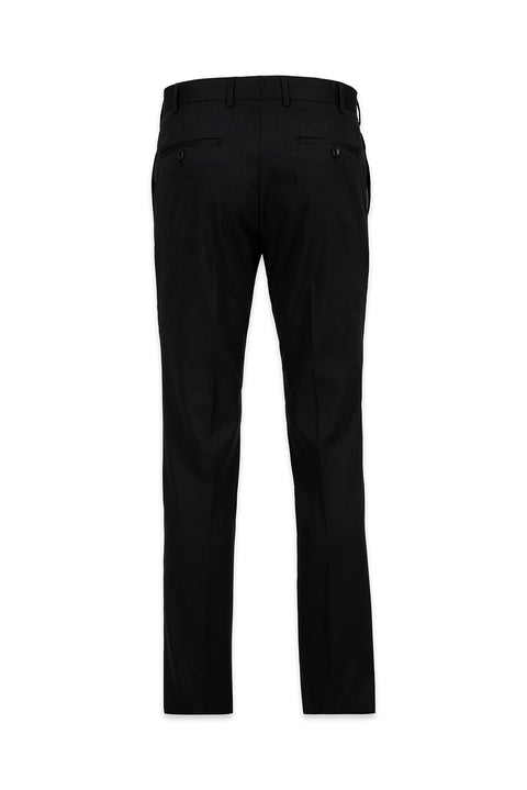 Siyah 7 Drop Slim Fit Dar Kesim Mono Yaka Likralı Takım Elbise