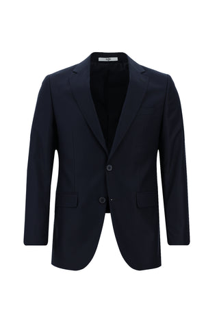 Siyah Lacivert 7 Drop Slim Fit Dar Kesim Takım Elbise