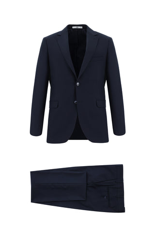 Koyu Lacivert 6 Drop Regular Fit Standart Kesim Takım Elbise