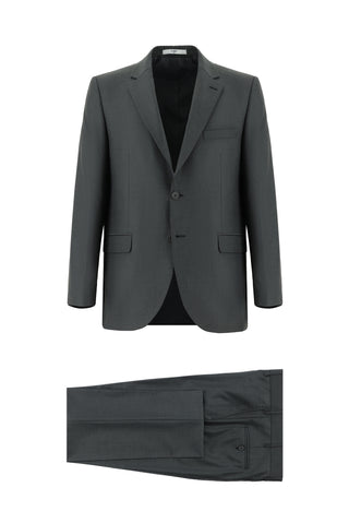 Orta Füme 4 Drop Relaxed Fit Rahat Kesim Takım Elbise