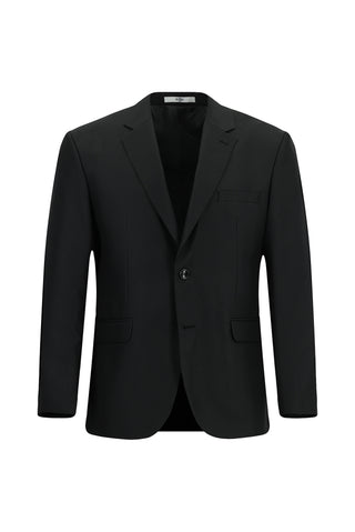 Siyah 4 Drop Relaxed Fit Rahat Kesim Takım Elbise