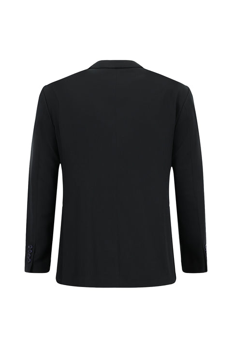 Siyah Lacivert 7 Drop Slim Fit Dar Kesim Takım Elbise