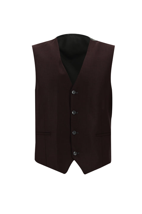 Dark Gray 7 Drop Slim Fit Narrow Cut Suit with Vest