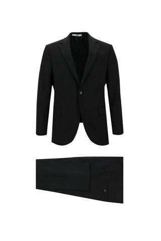 Siyah 6 Drop Regular Fit Standart Kesim Takım Elbise