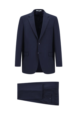Koyu Lacivert 4 Drop Relaxed Fit Rahat Kesim Takım Elbise