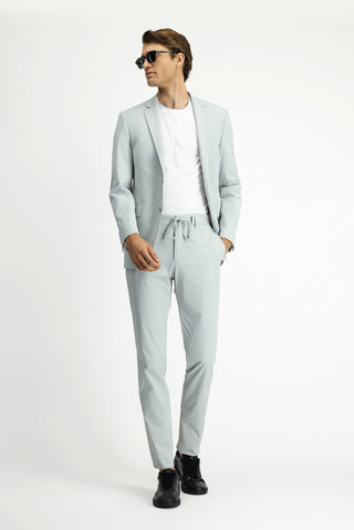 Taş Techno-Line 7 Drop Super Slim Fit Eksra Dar Kesim Beli Lastikli İpli Çantalı Likralı Takım Elbise