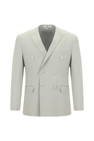 Taş 7 Drop Super Slim Fit Eksra Dar Kesim Pamuklu Lyocell Kruvaze Takım Elbise