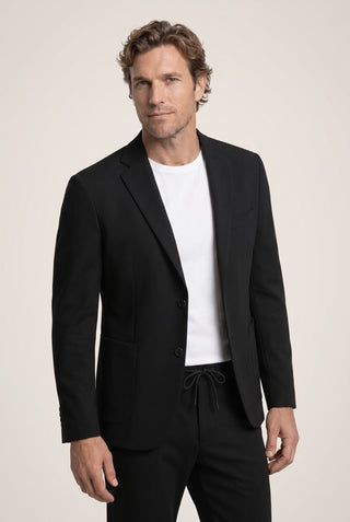 Siyah 7 Drop Super Slim Fit Ekstra Dar Kesim Mevsimlik Beli Lastikli İpli Takım Elbise
