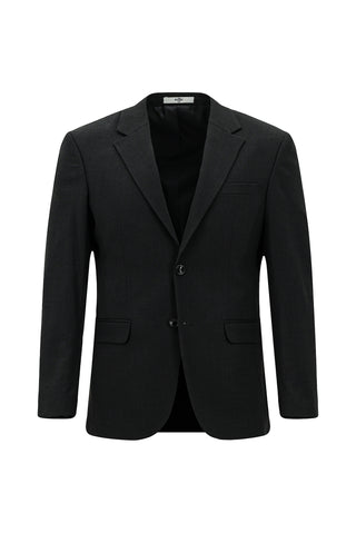 Siyah 7 Drop Slim Fit Dar Kesim Desenli Takım Elbise