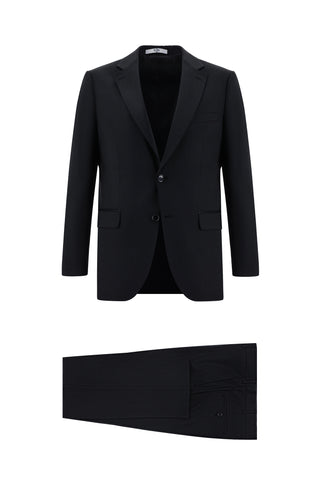 Siyah 7 Drop Slim Fit Dar Kesim Takım Elbise