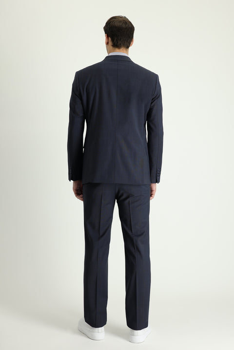 Dark Navy 7 Drop Slim Fit Narrow Cut Wool Suit