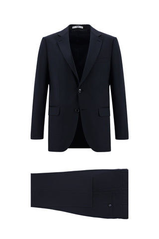 Koyu Lacivert 6 Drop Regular Fit Standart Kesim Takım Elbise