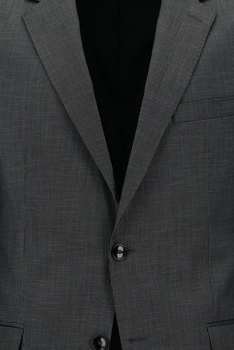 Medium Gray 6 Drop Regular Fit Standard Cut Patterned Suit
