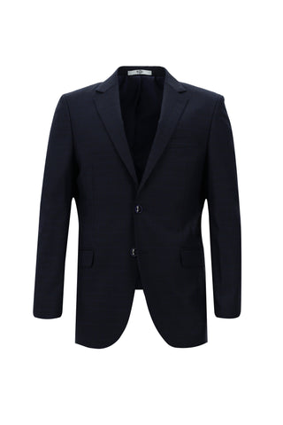 Koyu Lacivert 6 Drop Regular Fit Standart Kesim Ekose Takım Elbise