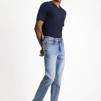 Dark Navy Slim Fit Stretch Denim Pants