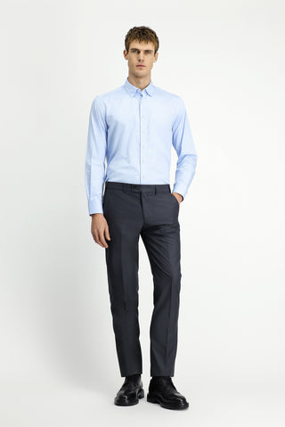 Açık Füme 7 Drop Slim Fit Dar Kesim Likralı Klasik Kumaş Pantolon