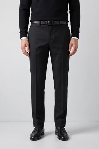 Koyu Füme 6 Drop Regular Fit Standart Kesim Yünlü Klasik Kumaş Pantolon