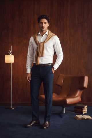 Beyaz Uzun Kol Non Iron Ütü Gerektirmeyen Saten Regular Fit Klasik Pamuklu Gömlek