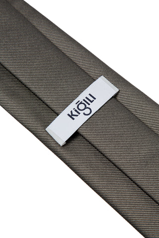 Koyu Füme Düz Kravat
