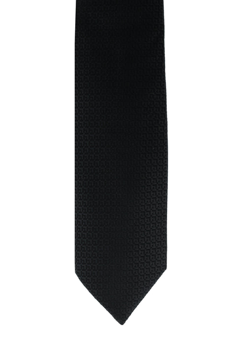 Black Patterned Tie