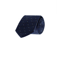 Dark Navy Patterned Tie