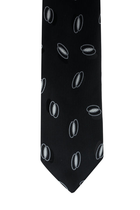 Black Patterned Tie