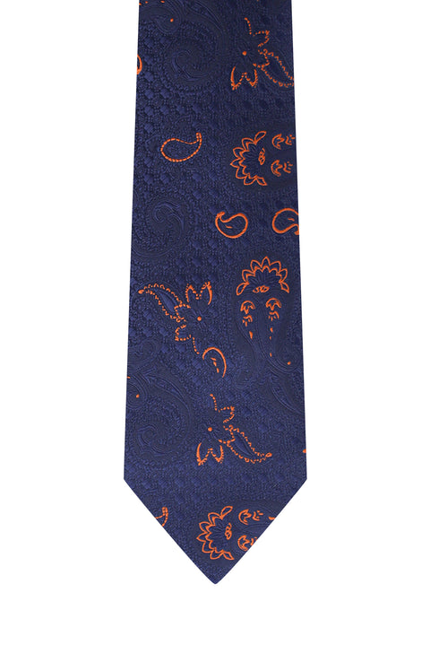 Light Navy Patterned Tie