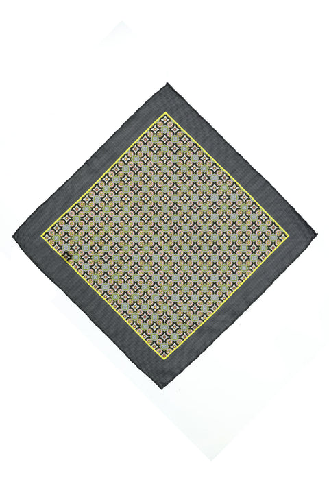 Black Patterned Handkerchief