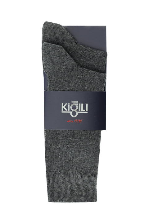 Medium Gray 2-Pack Cotton Socks