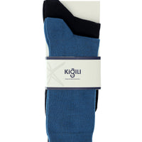 Light Petrol 2-Pack Plain Cotton Socks Set