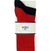 Light Red 2-Pack Plain Cotton Socks Set