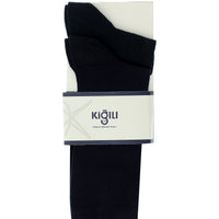 Navy Blue 2-Pack Cotton Patterned Socks