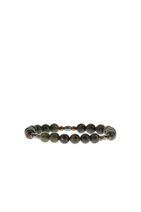 Dark Anthracite Bead Bracelet