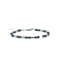 Metallic Gray Steel Bracelet