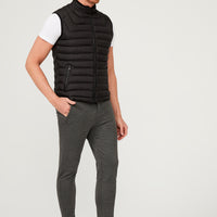 Medium Gray Slim Fit Narrow Cut Jogger Pants