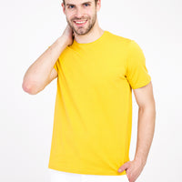 Dark Yellow Crew Neck Slim Fit T-Shirt