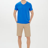 Cobalt Blue V-Neck Slim Fit T-Shirt
