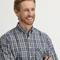 Dark Burgundy Long Sleeve Regular Fit Plaid Shirt