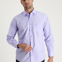 Light Purple Long-Sleeve Classic Cotton Shirt