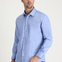 Light Blue Long Sleeve Slim Fit Classic Non-Iron Cotton Shirt