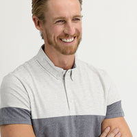 Mid Anthracite Regular Fit Patterned Cotton Polo T-Shirt